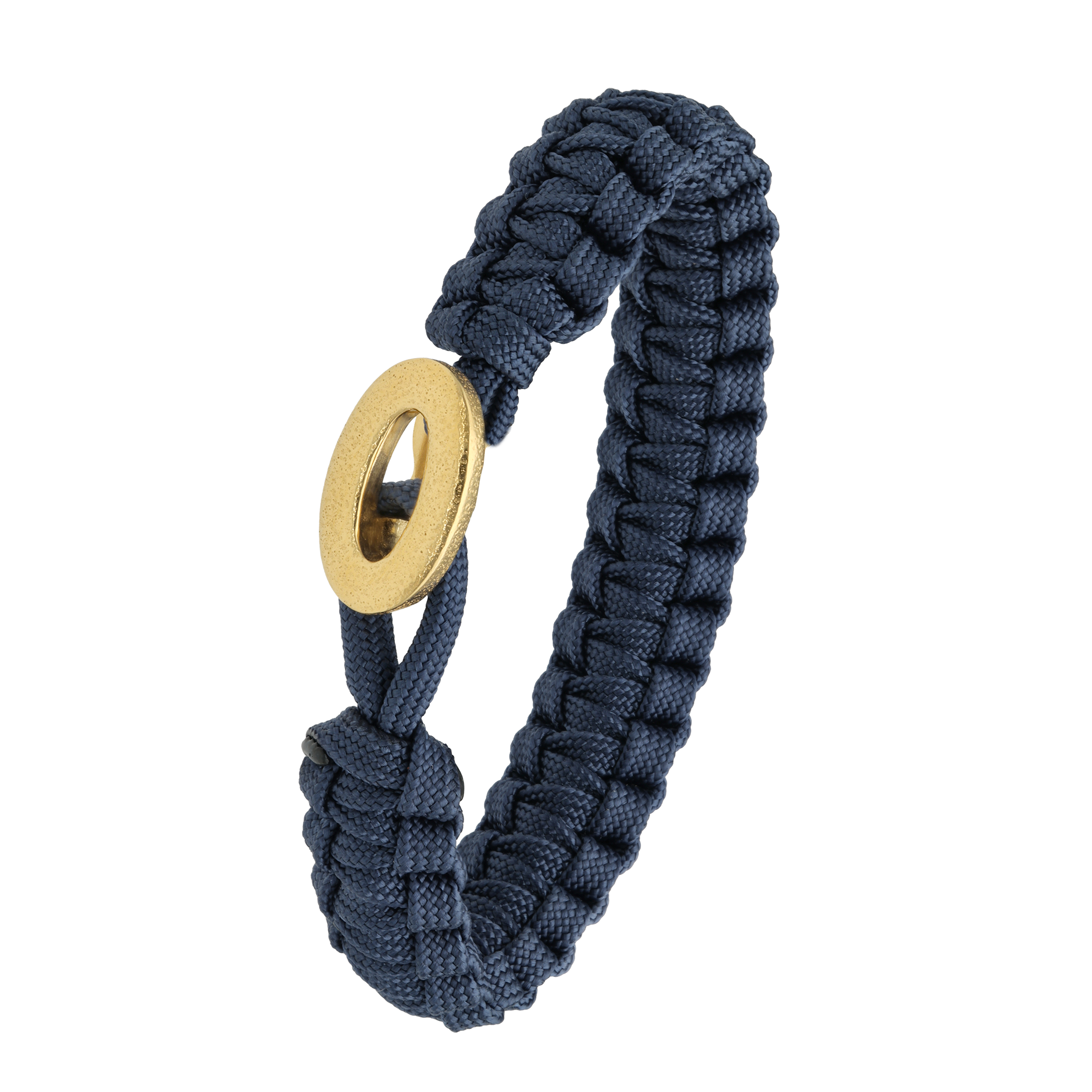 From Soldier to Soldier FSTS Bracelet Blue with Brushed Gold Plated Sterling Silver Lock — Bransoletka