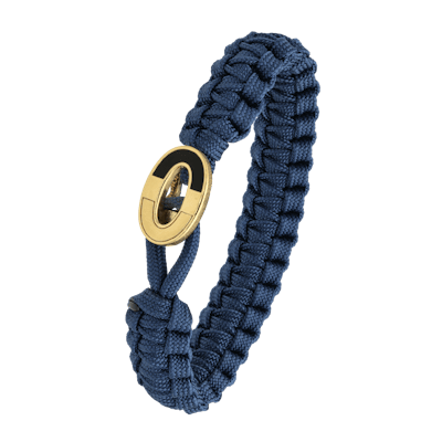 From Soldier to Soldier — FSTS Bracelet Blue with Dark Bright Gold Plated Sterling Silver Lock From Soldier to Soldier FSTS Bracelet Blue with Dark Bright Gold Plated Sterling Silver Lock — Bransoletka