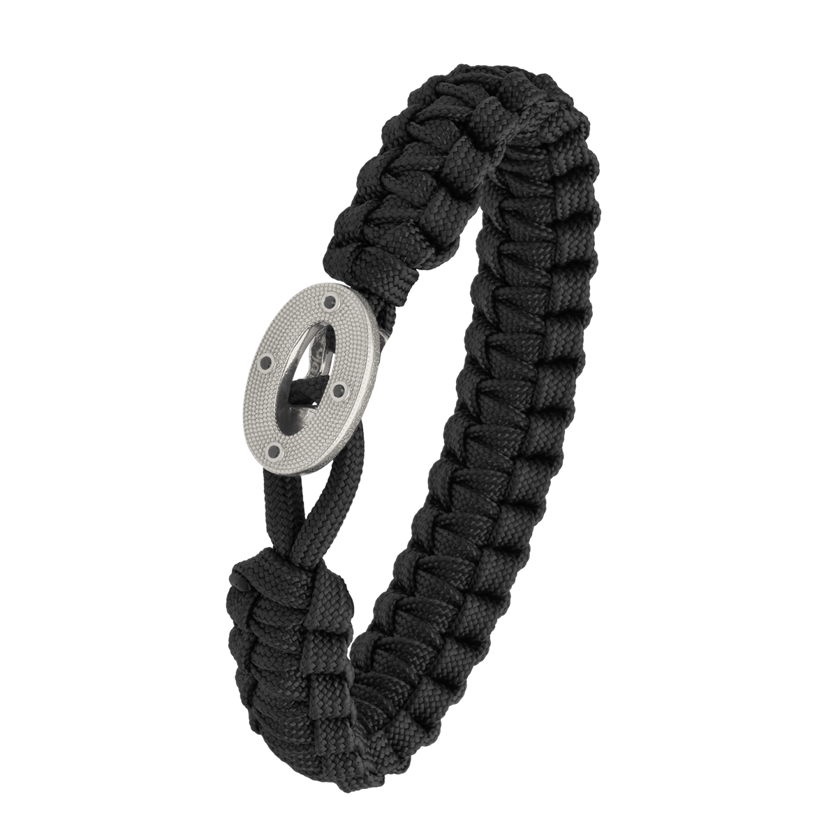 From Soldier to Soldier — FSTS Bracelet Black with Maritime Sterling Silver Lock From Soldier to Soldier FSTS Bracelet Black with Maritime Sterling Silver Lock — Armbånd