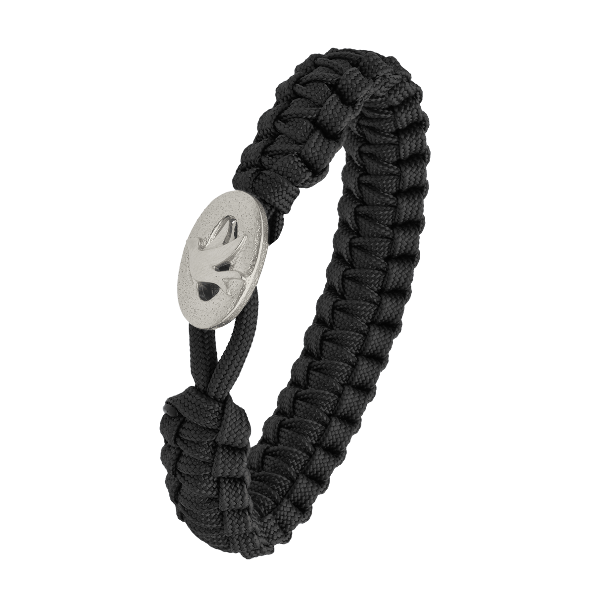 From Soldier to Soldier — FSTS Bracelet Black with Sterling Silver Peace Dove Lock From Soldier to Soldier FSTS Bracelet Black with Sterling Silver Peace Dove Lock — Armbånd