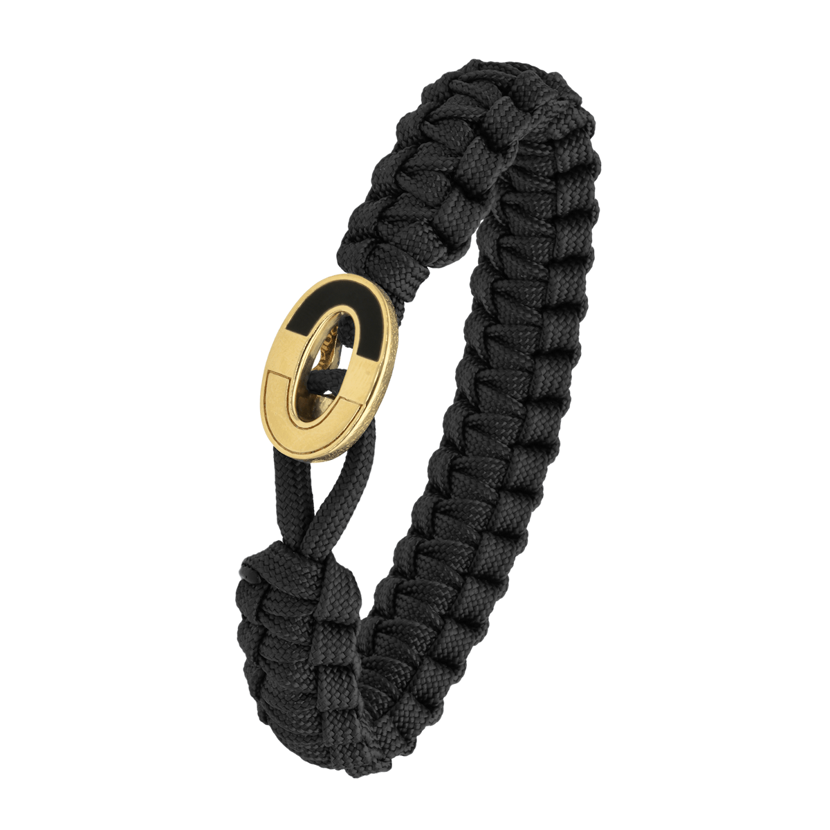 From Soldier to Soldier — FSTS Bracelet Black with Dark Bright Gold Plated Sterling Silver Lock From Soldier to Soldier FSTS Bracelet Black with Dark Bright Gold Plated Sterling Silver Lock — Armbånd