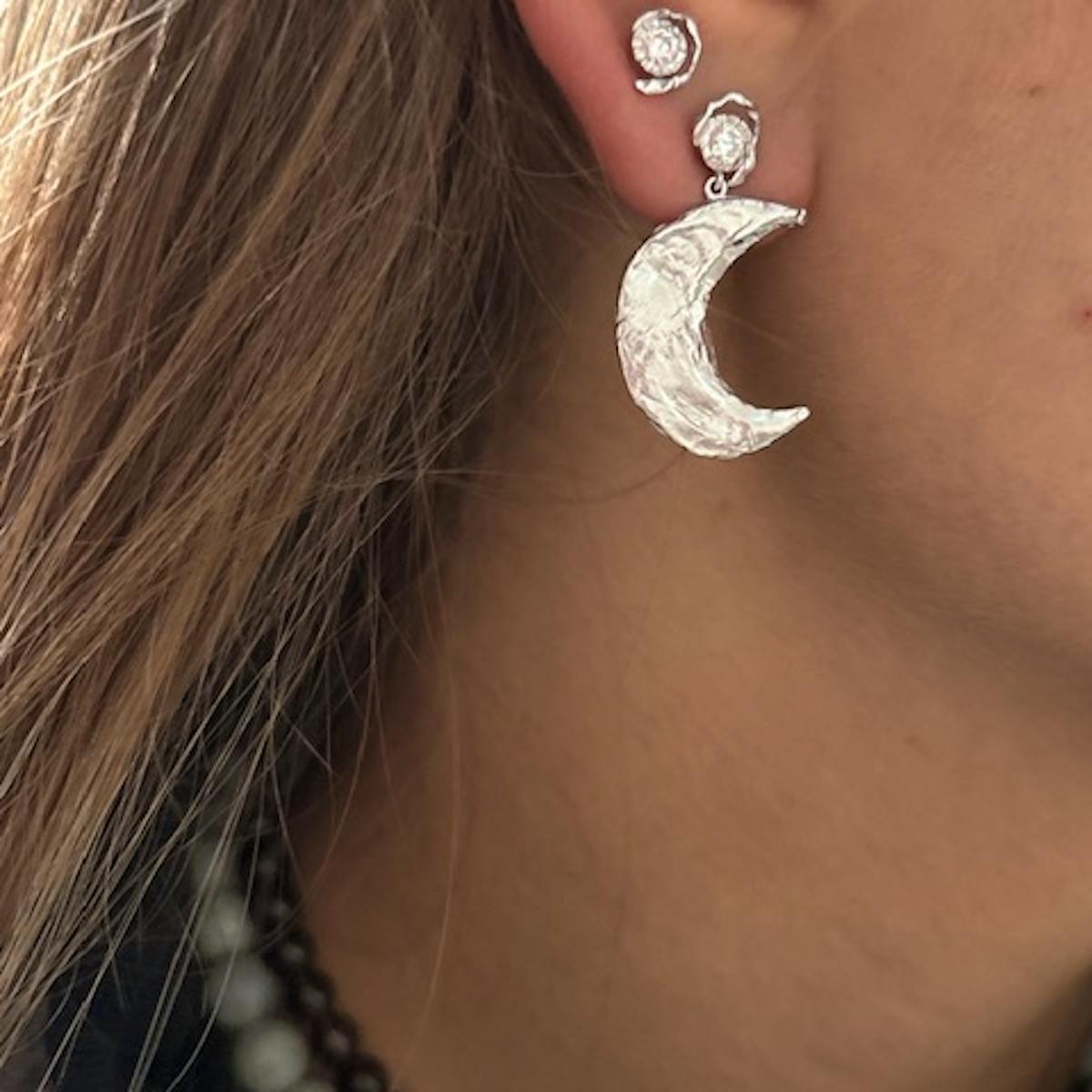 STINE A Jewelry — Big Flow Earring Silver STINE A Jewelry Big Flow Earring Silver — Øreringer