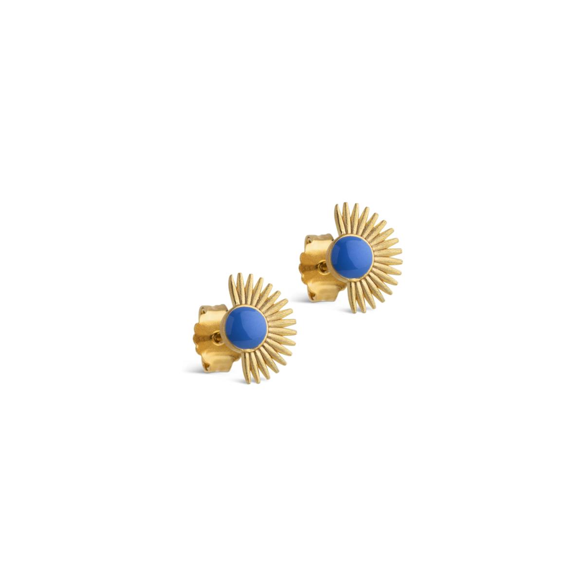 Enamel Copenhagen — Soleil Studs Cornflower Enamel Copenhagen Soleil Studs Cornflower — Náušnice