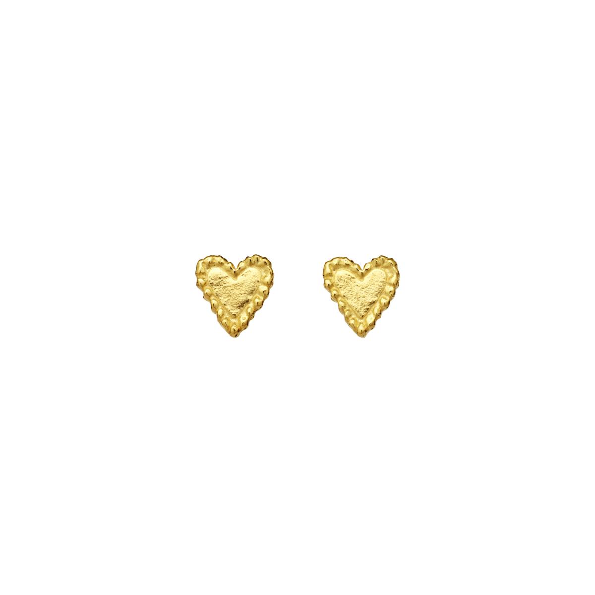 Maanesten — Rouge Earrings Golden heart earsticks