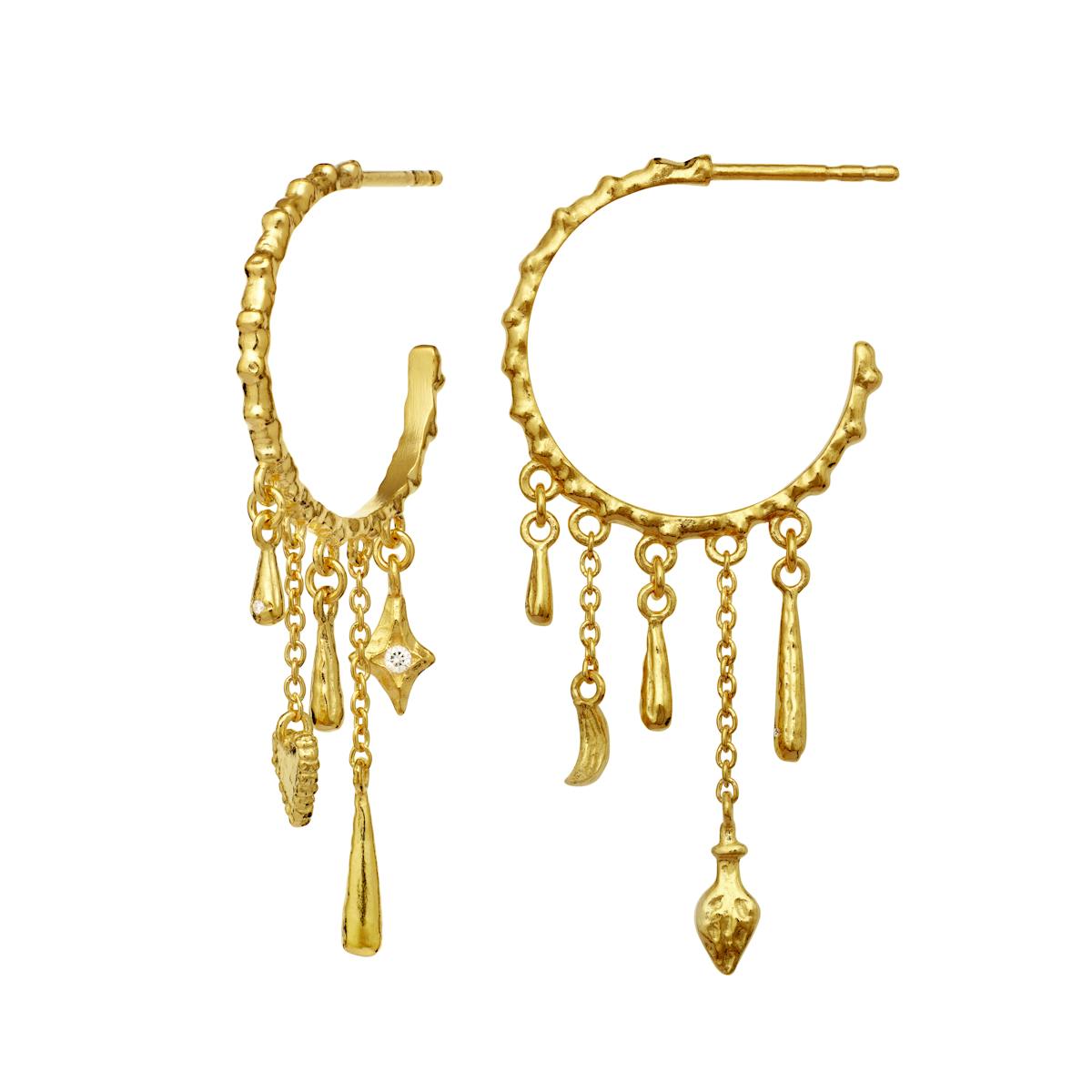 Maanesten — Verona Earrings Golden veronia earsticks