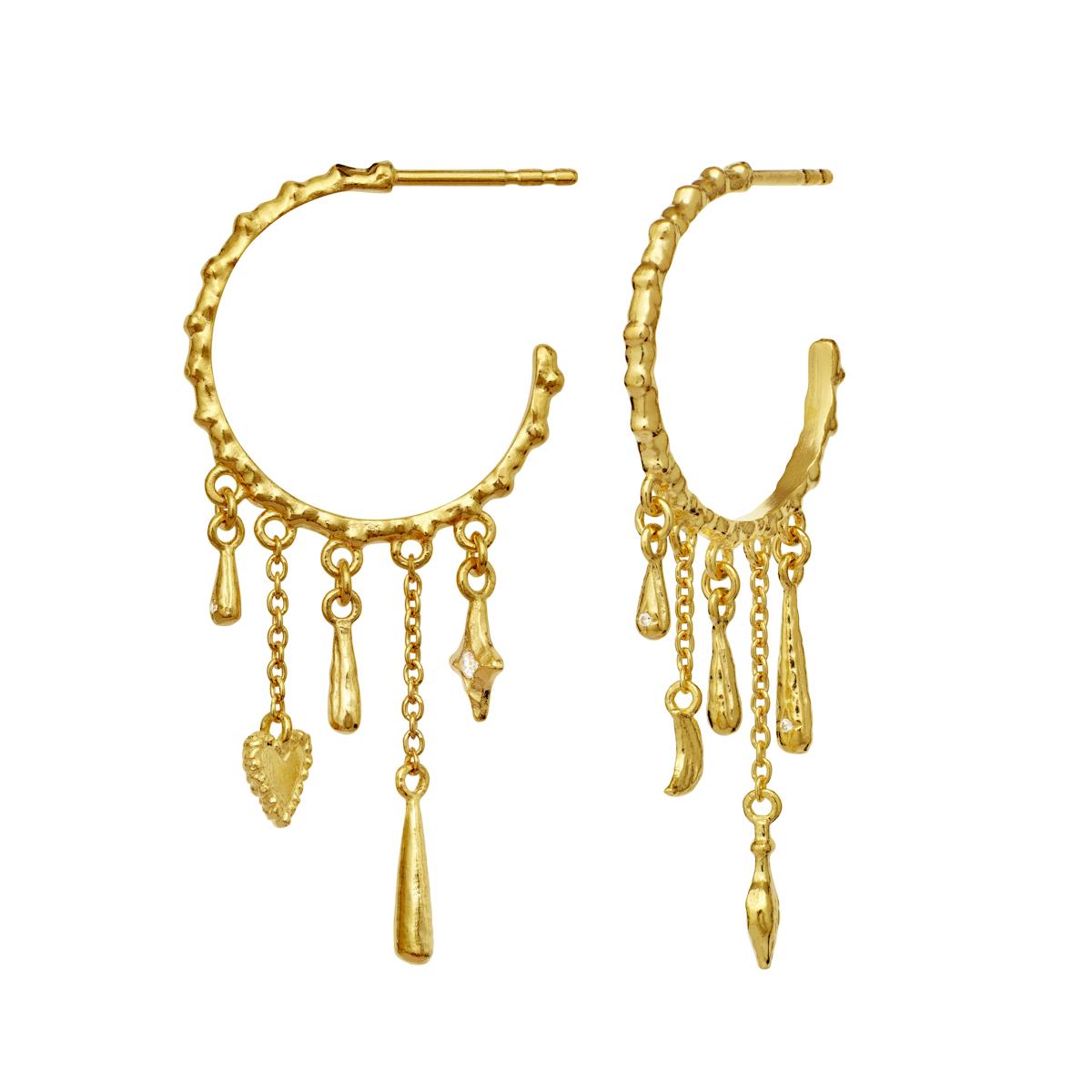 Maanesten — Verona Earrings Golden veronia earsticks