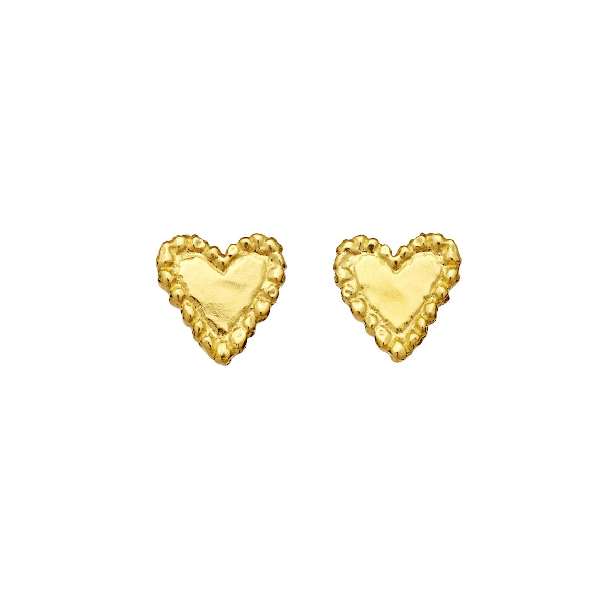Maanesten — Julie Earrings Golden heart earsticks