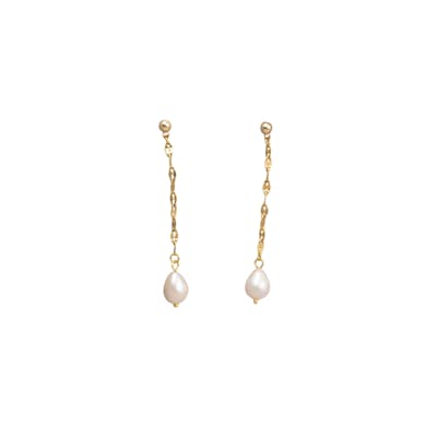 Ayo Copenhagen — Elva Pearl Chain Earrings Ayo Copenhagen Elva Pearl Chain Earrings — Øreringer
