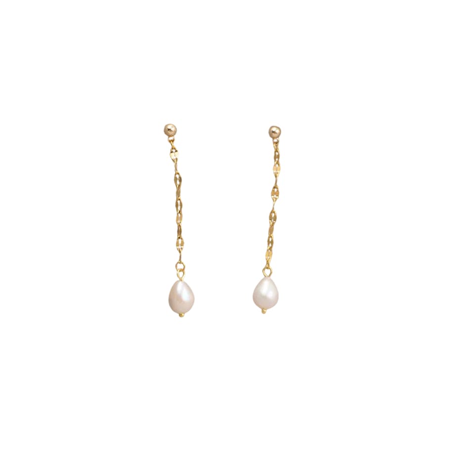 Ayo Copenhagen — Elva Pearl Chain Earrings Ayo Copenhagen Elva Pearl Chain Earrings — Örhängen