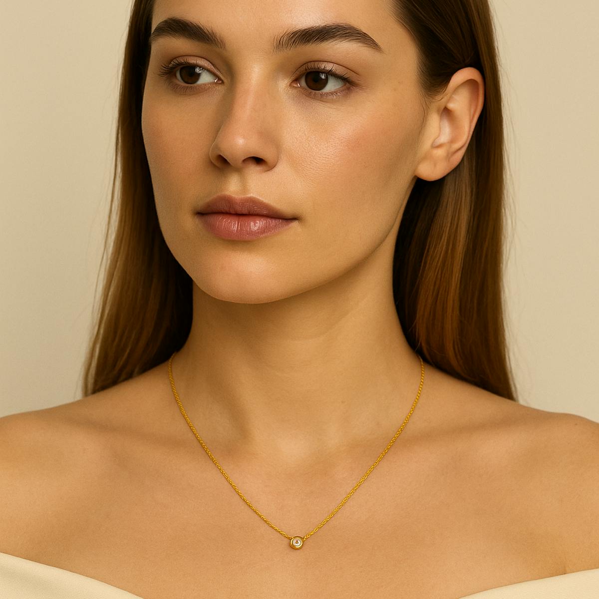 Ayo Copenhagen — Noor Zircon Necklace Ayo Copenhagen Noor Zircon Necklace — Halskjeder