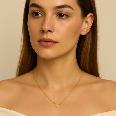 Ayo Copenhagen — Noor Zircon Necklace Ayo Copenhagen Noor Zircon Necklace — Collier