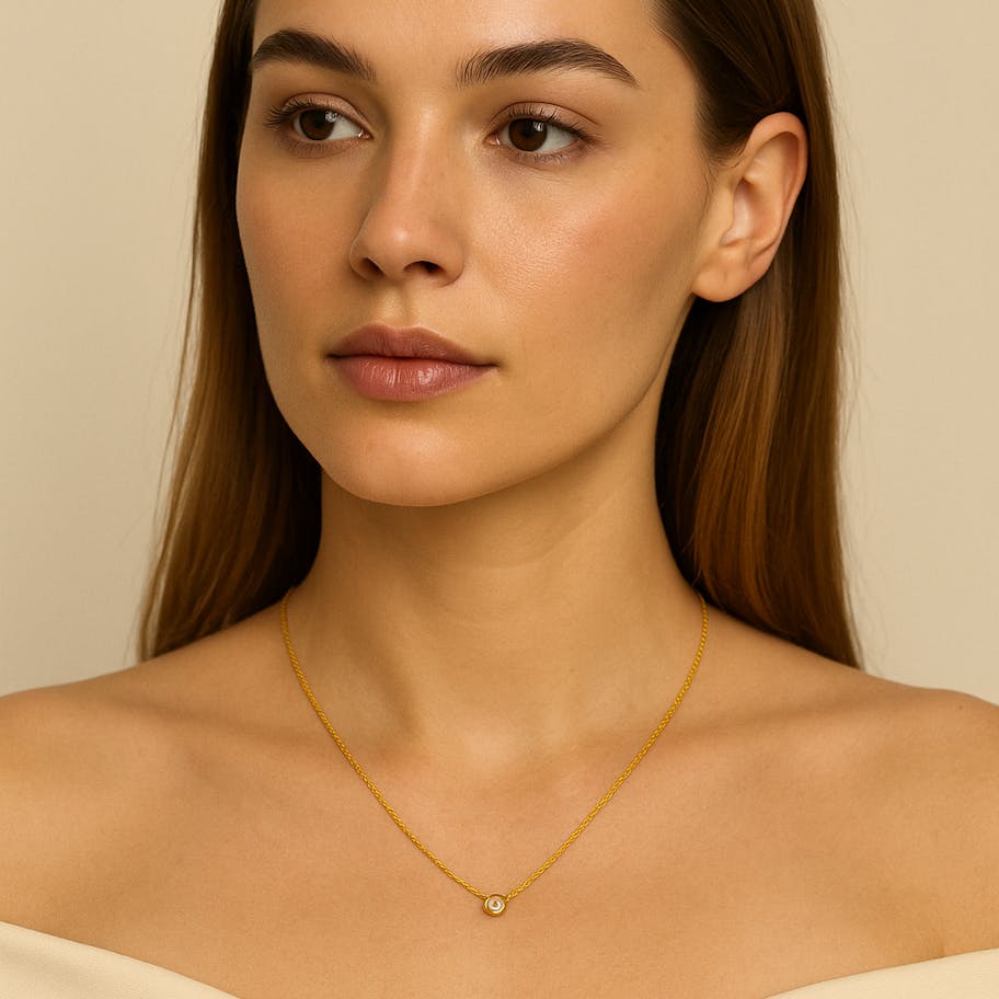 Ayo Copenhagen — Noor Zircon Necklace Ayo Copenhagen Noor Zircon Necklace — Halsband
