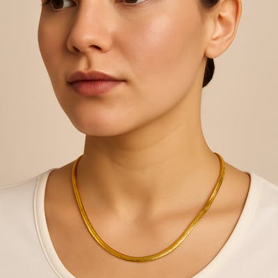 Ayo Copenhagen — Nila Herringbone Necklace Ayo Copenhagen Nila Herringbone Necklace — Collier