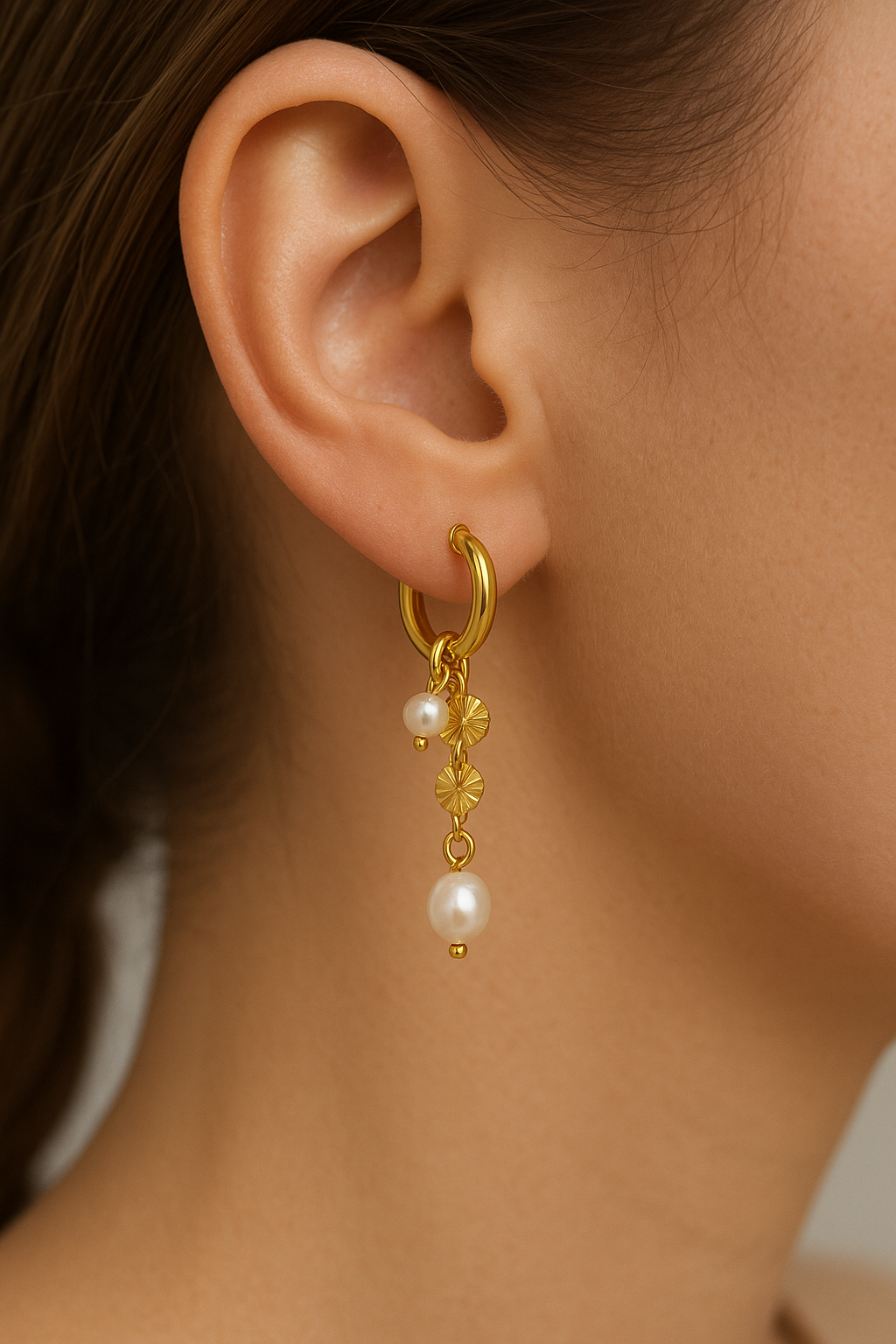 Ayo Copenhagen Soléa Pearl Earrings — Øreringe