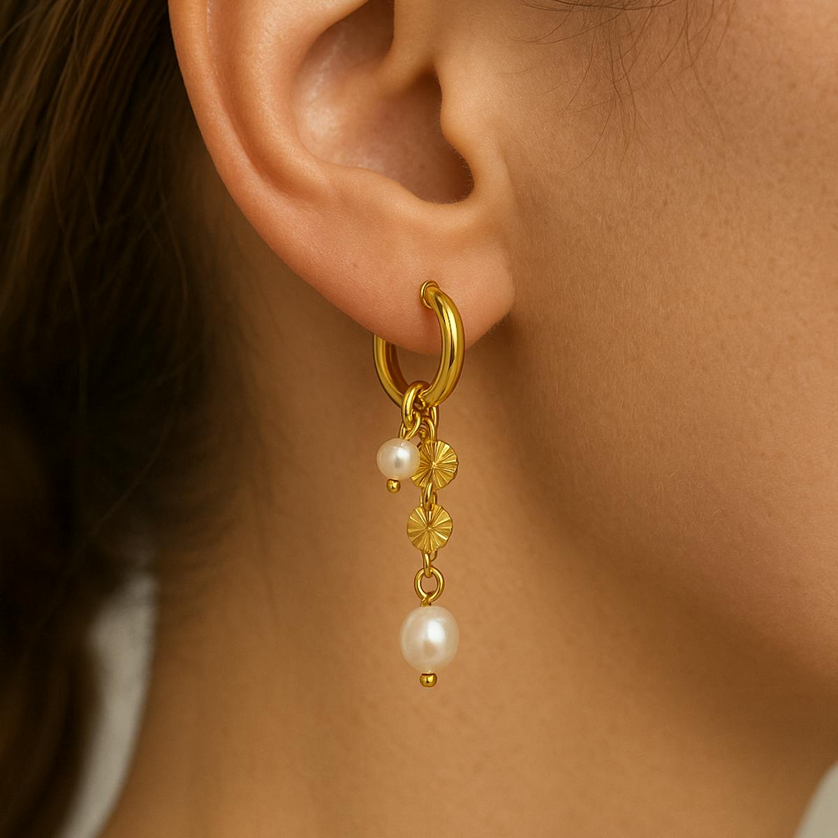Ayo Copenhagen — Soléa Pearl Earrings Ayo Copenhagen Soléa Pearl Earrings — Øreringer