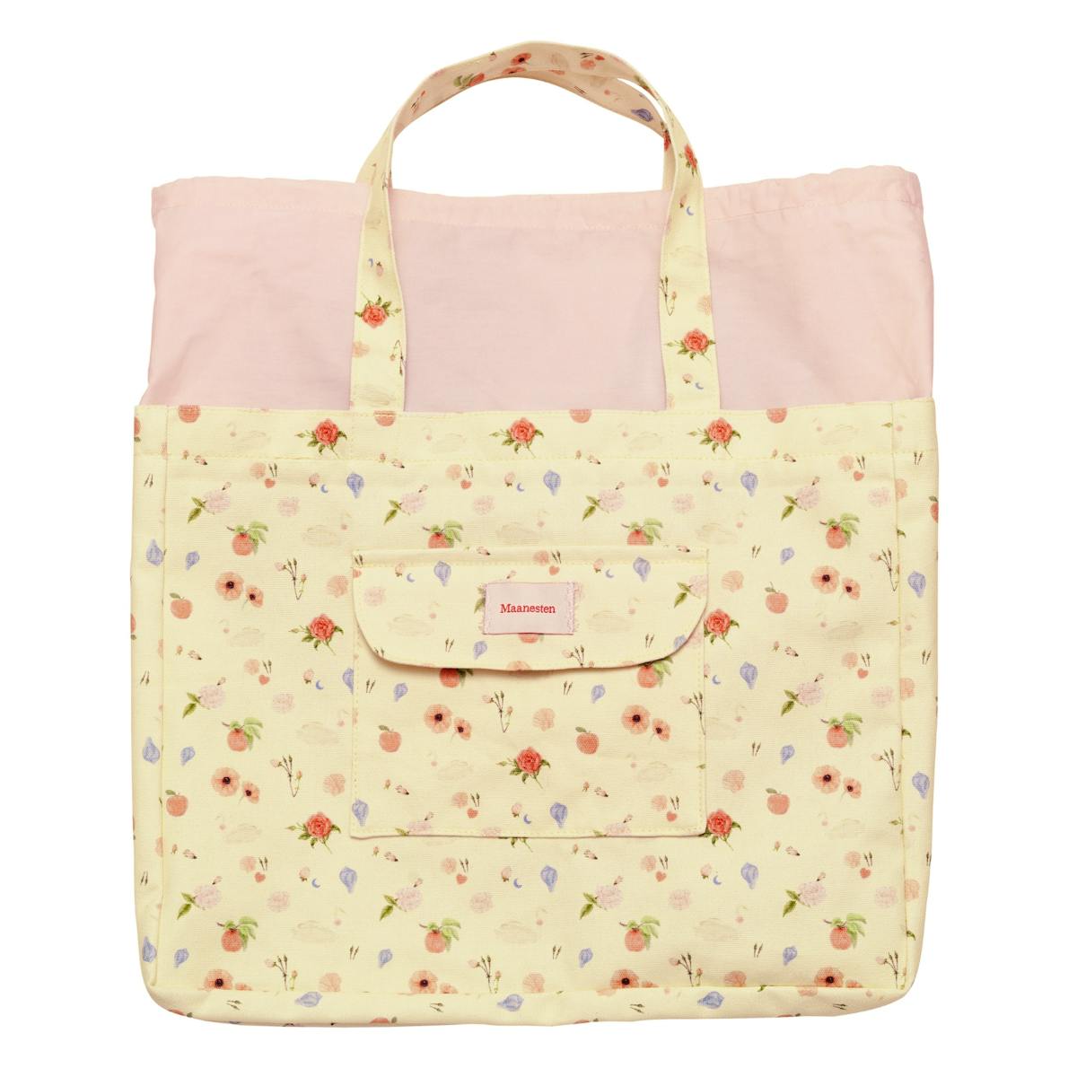 Maanesten — Big Canvas Totebag Roses and Shells Maanesten Big Canvas Totebag Roses and Shells — Accessories