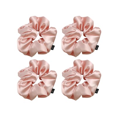A-Hjort Jewellery — 4-Pack Hair Scrunchie Light Rose Satin A-Hjort Jewellery 4-Pack Hair Scrunchie Light Rose Satin — Accessories