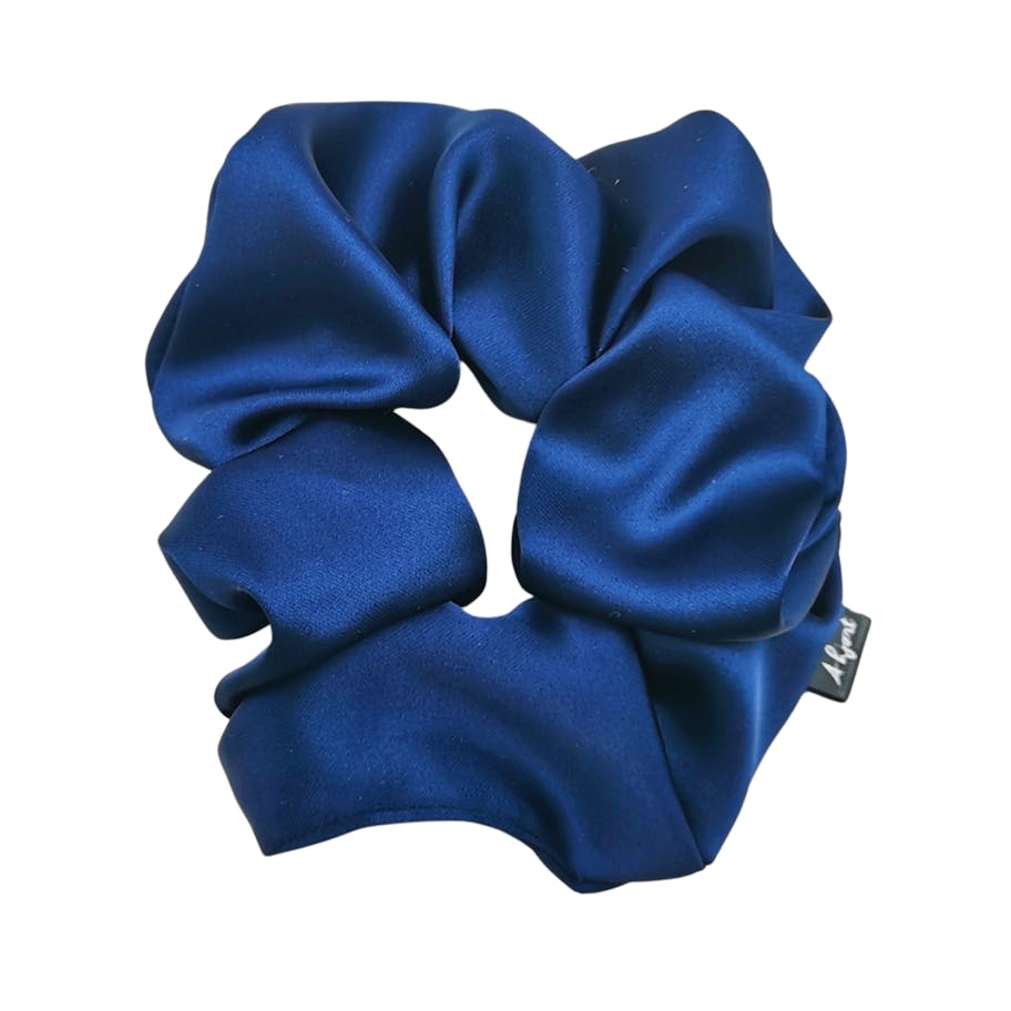 A-Hjort Jewellery — 4-Pack Hair Scrunchie Navy Satin A-Hjort Jewellery 4-Pack Hair Scrunchie Navy Satin — Accessoarer