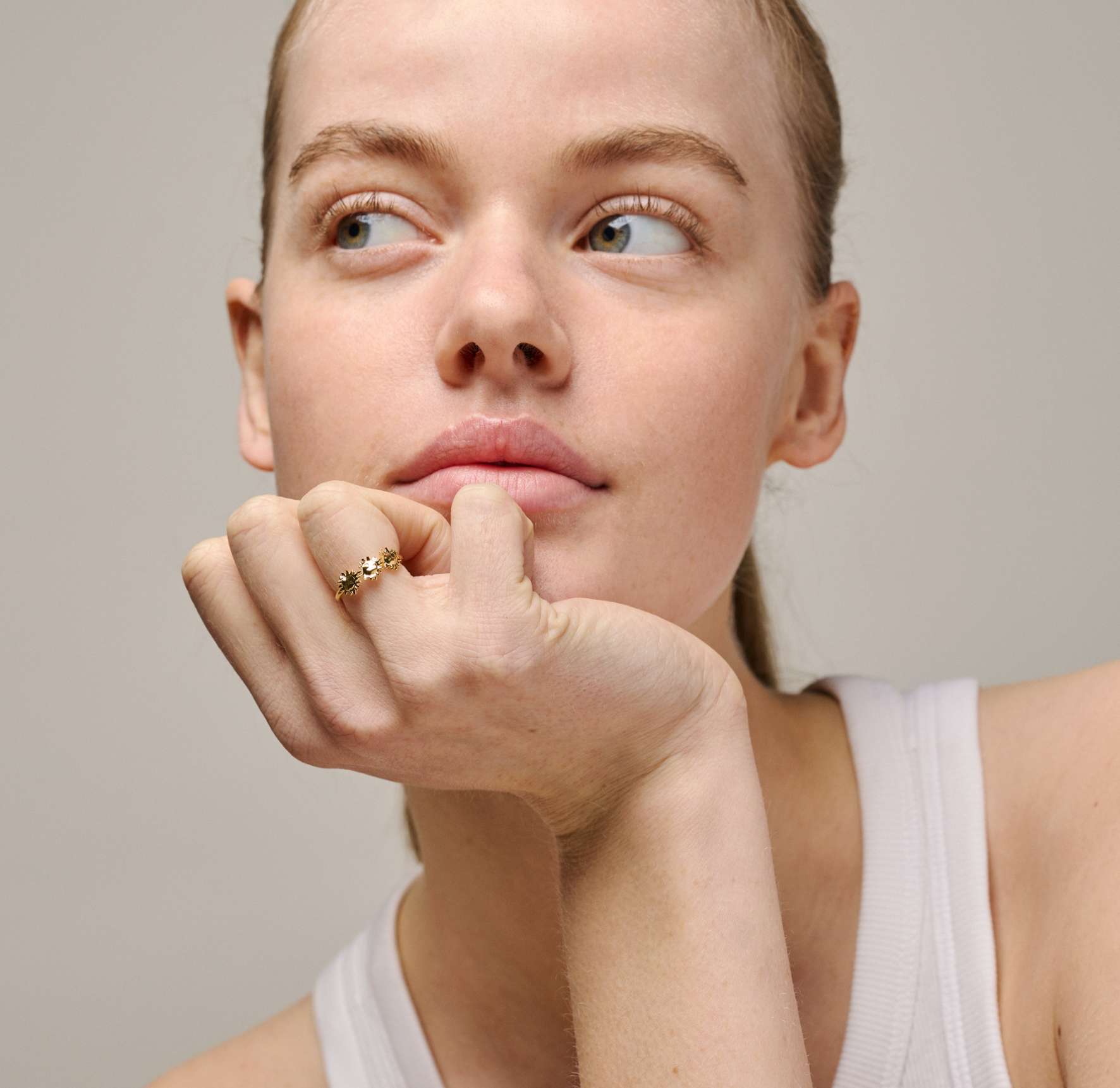 Enamel Copenhagen Sunshine Wreath Ring — Bagues