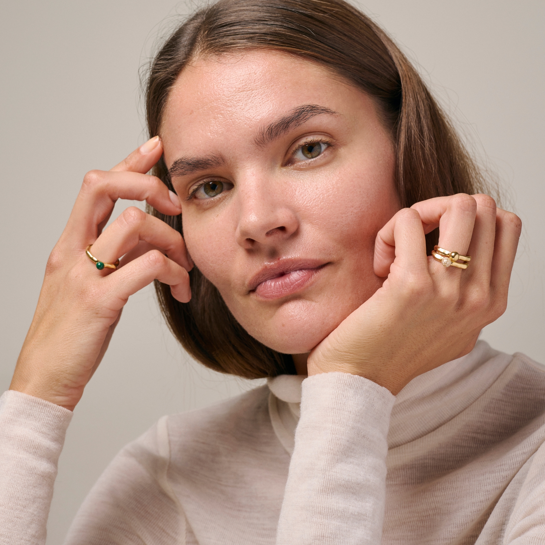 Enamel Copenhagen Ariel Petrol Green Ring — Ring