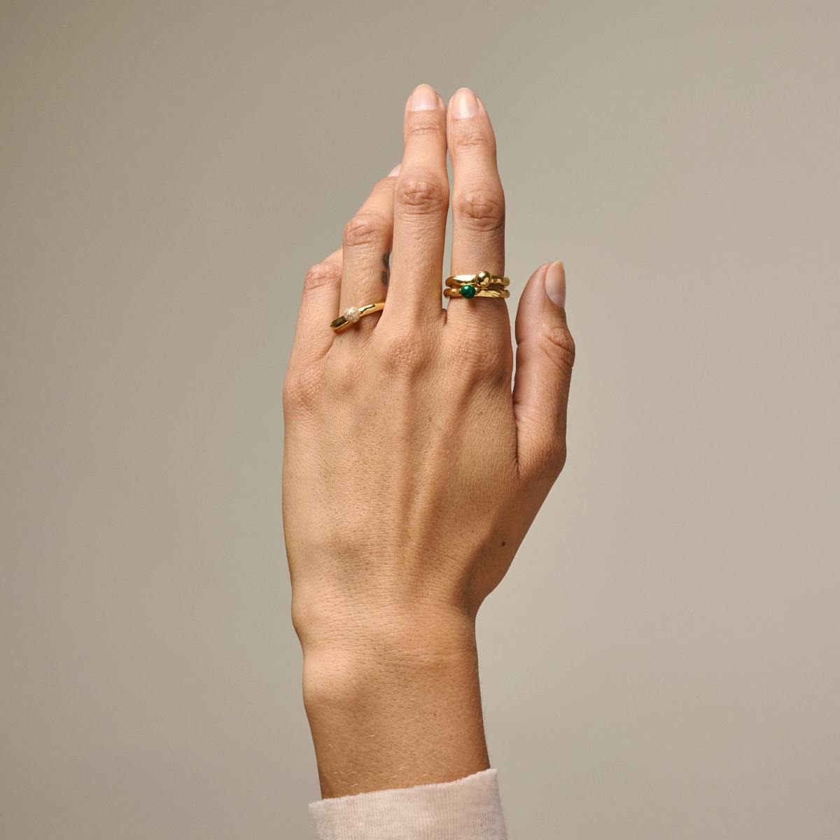 Enamel Copenhagen — Ariel Petrol Green Ring Enamel Copenhagen Ariel Petrol Green Ring — Rengas