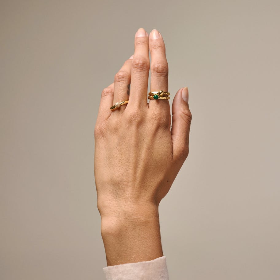 Enamel Copenhagen — Ariel Petrol Green Ring Enamel Copenhagen Ariel Petrol Green Ring — Ring
