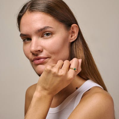 Enamel Copenhagen — Ariel Petrol Green Ring Enamel Copenhagen Ariel Petrol Green Ring — Ring