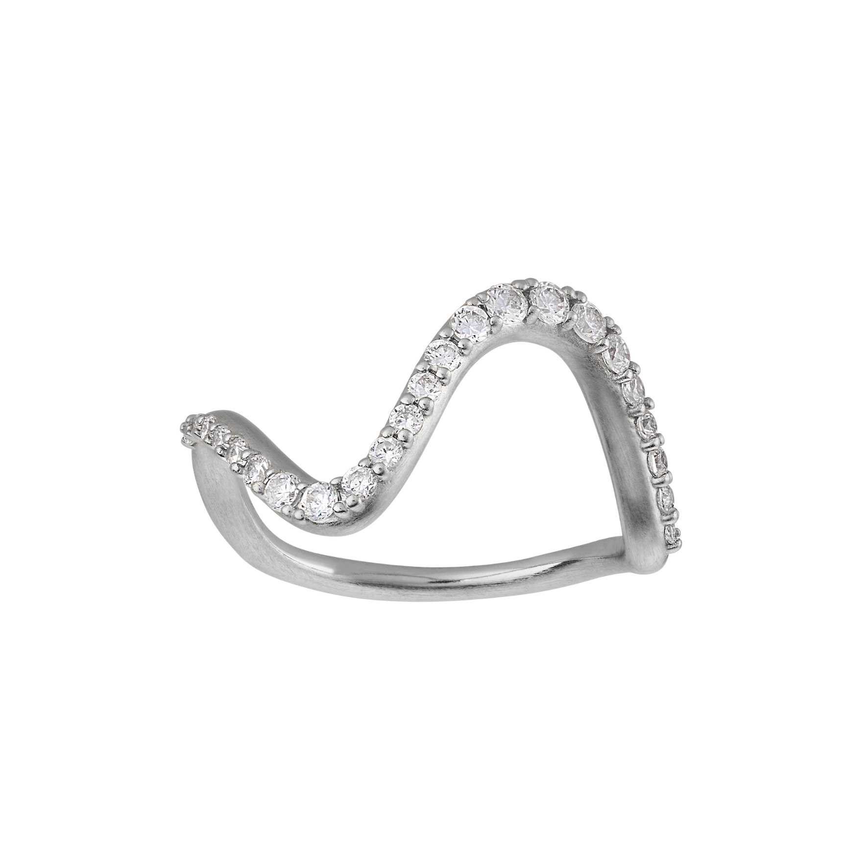 byBiehl Wave Sparkle Ring Large — Ring
