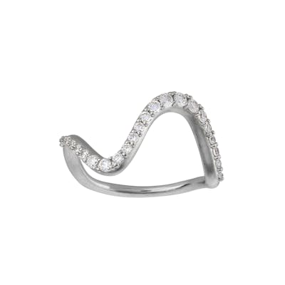 byBiehl — Wave Sparkle Ring Large byBiehl Wave Sparkle Ring Large — Bagues