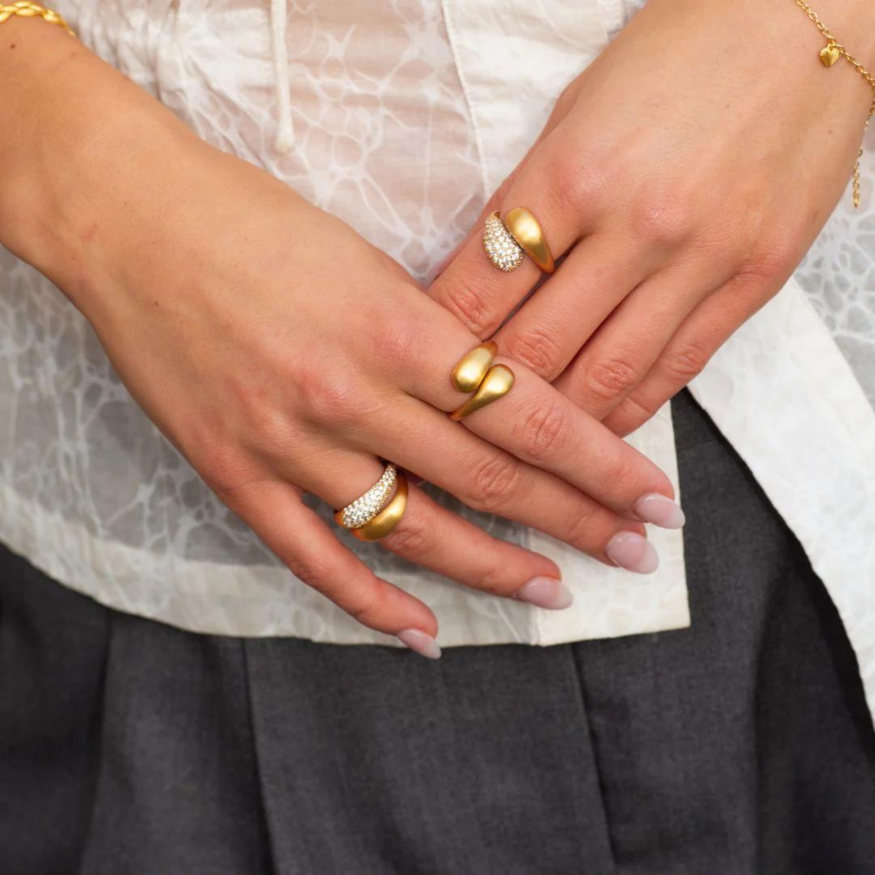 byBiehl Ocean Flow Duo Ring Sparkle — Ringer