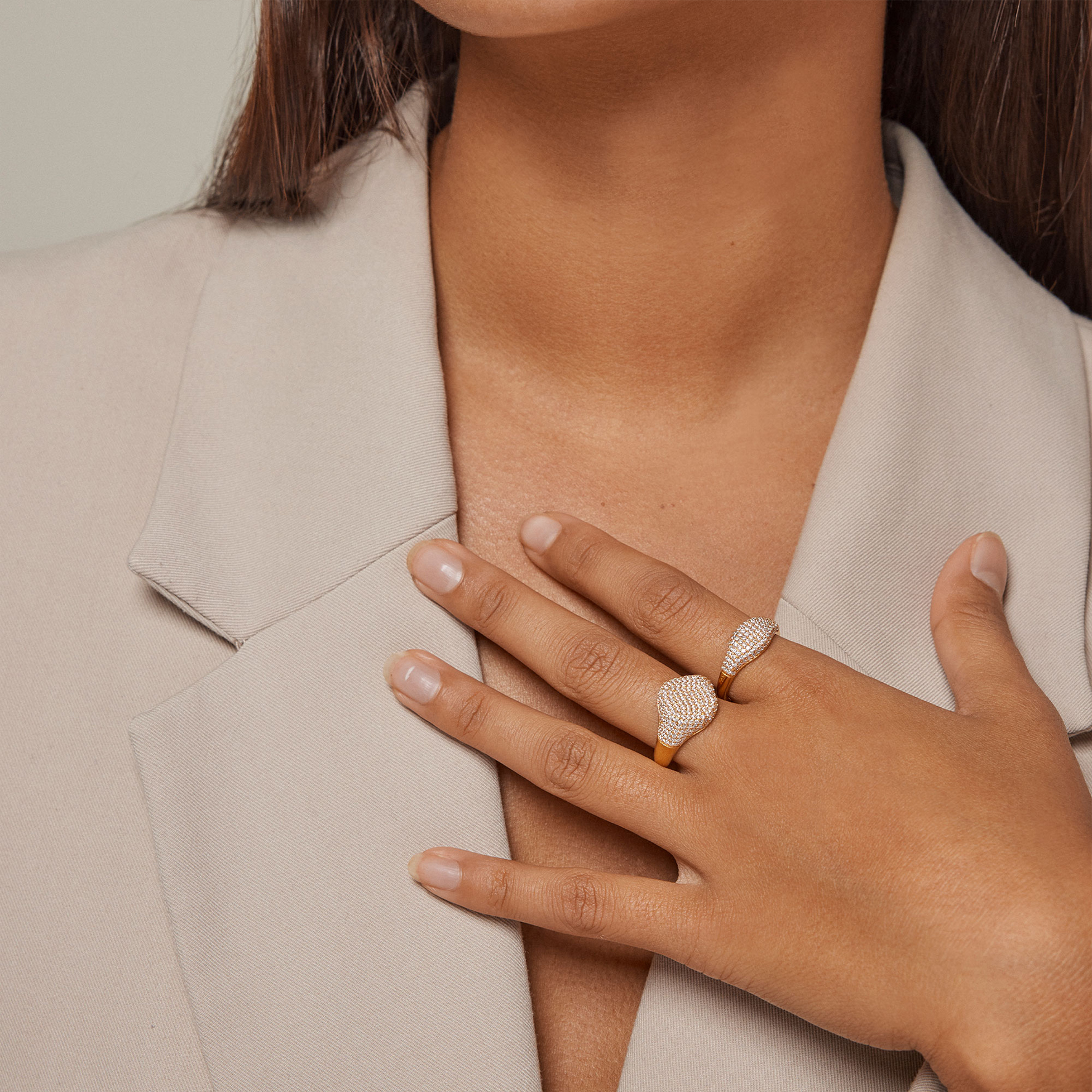 Enamel Copenhagen Sparkling Luna Ring — Ring