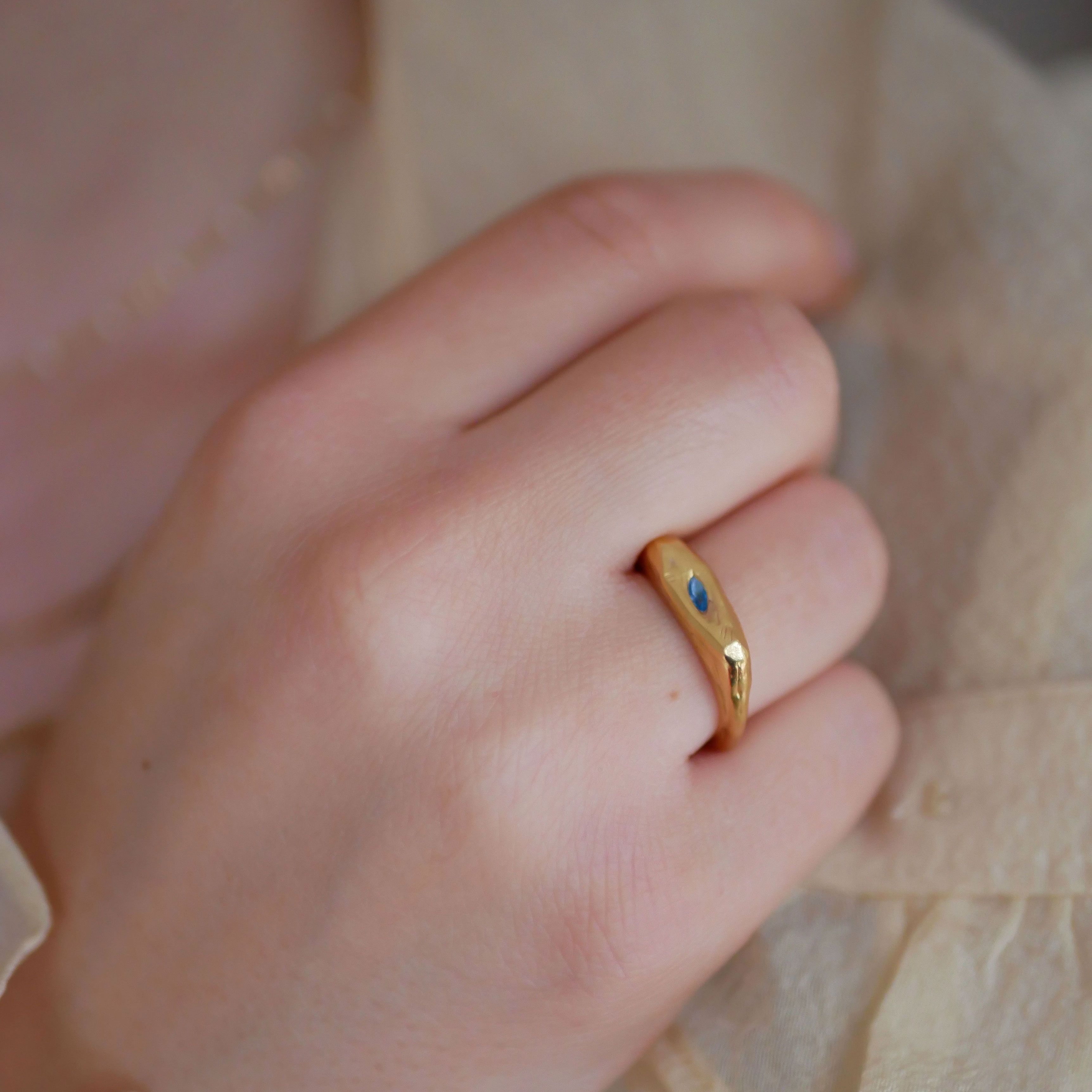 Enamel Copenhagen Luisa Ring Blue Nano — Kroužek