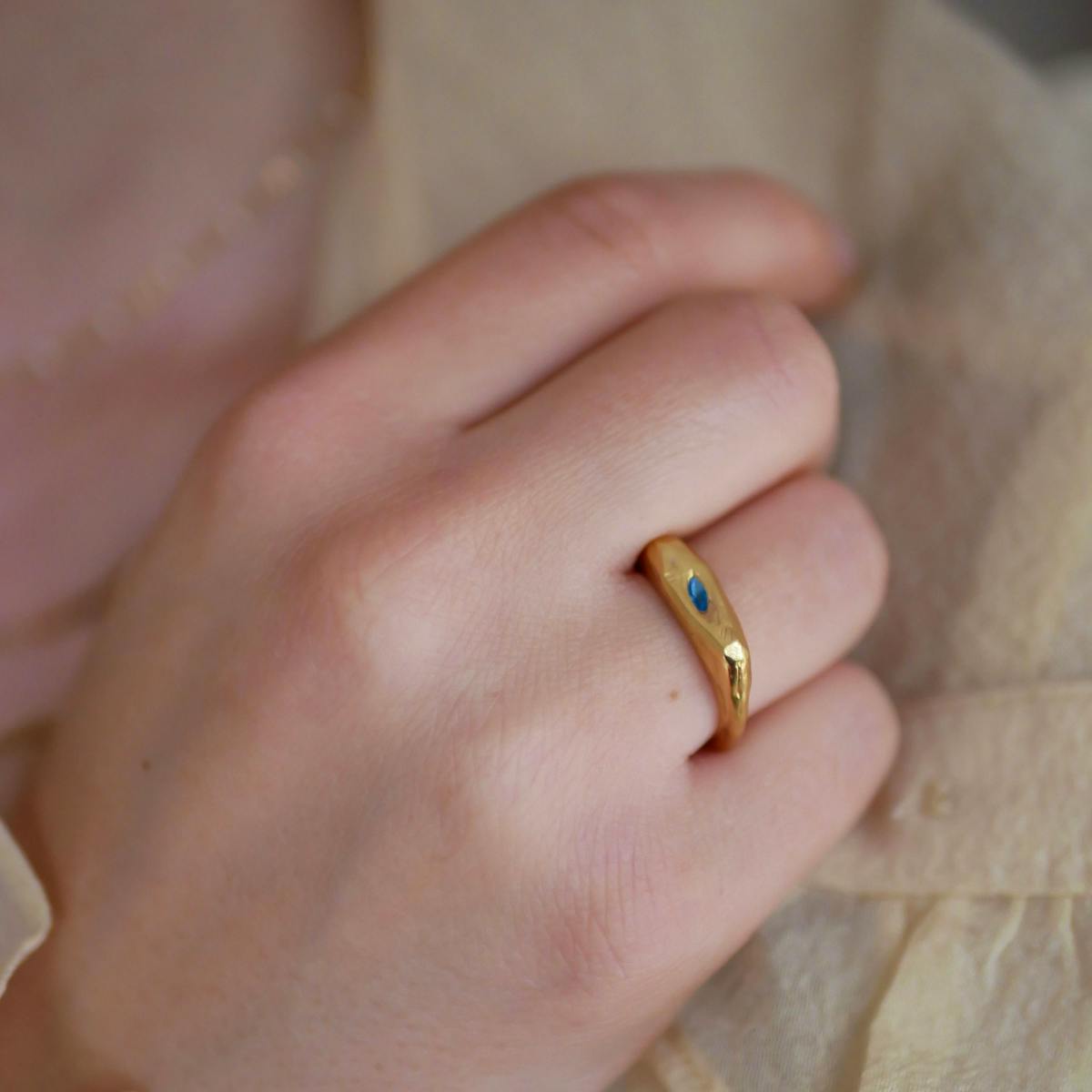 Enamel Copenhagen — Luisa Ring Blue Nano Enamel Copenhagen Luisa Ring Blue Nano — Ring