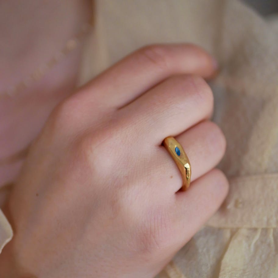 Enamel Copenhagen — Luisa Ring Blue Nano Enamel Copenhagen Luisa Ring Blue Nano — Ring