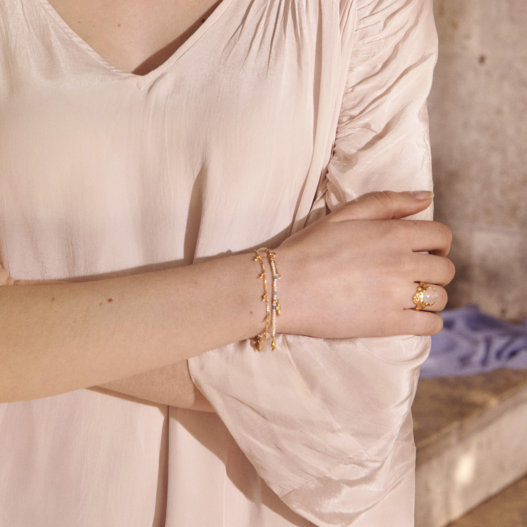 Maanesten Goddess Ring Moonstone — Pierścień