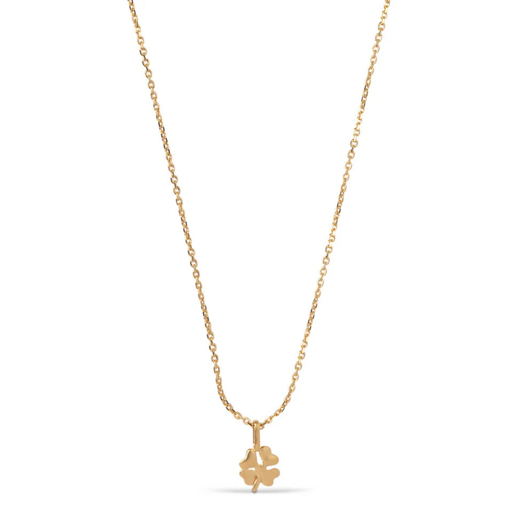 Enamel Copenhagen Four-Leaf Clover Necklace — Collier