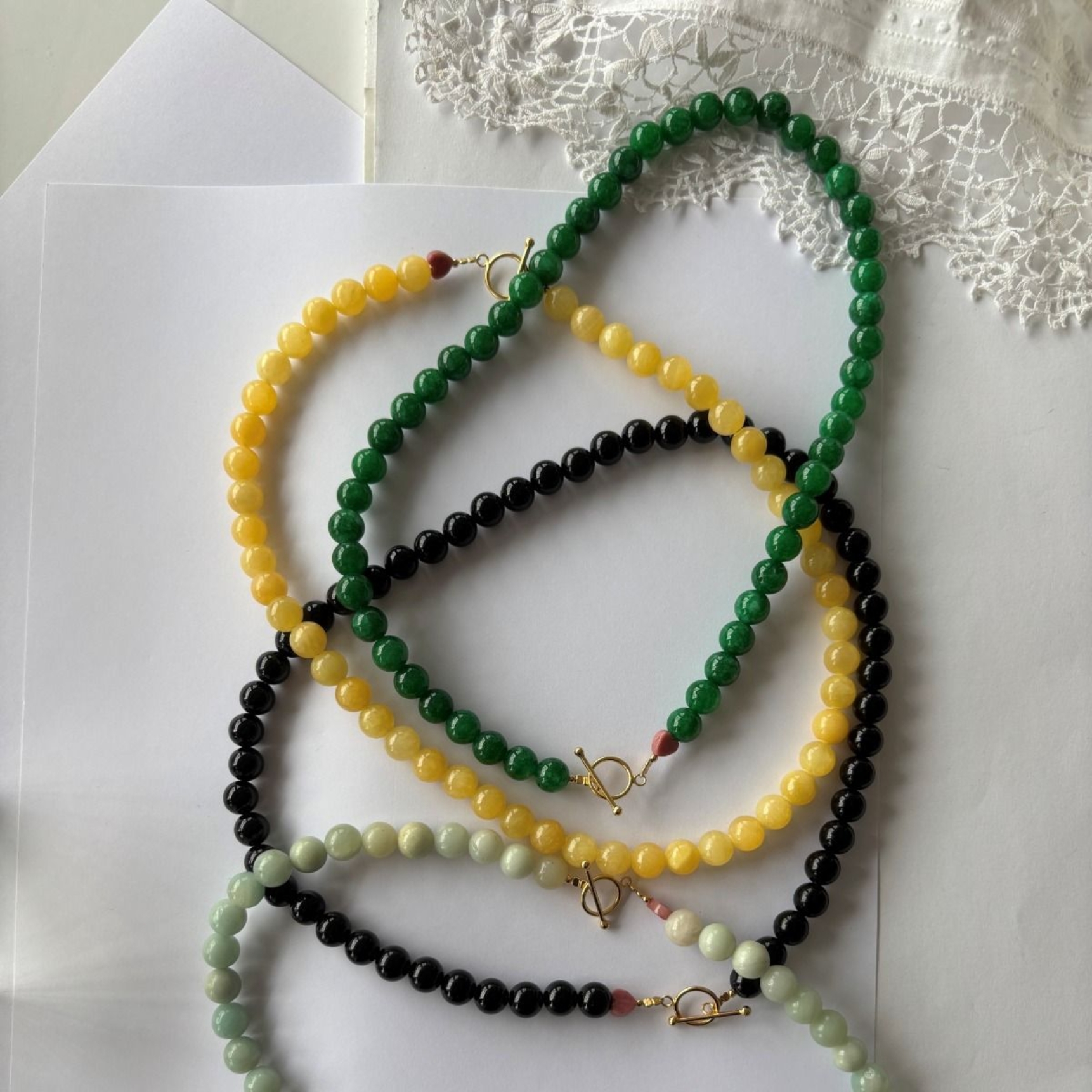 STINE A Jewelry Cherrie Bon Bon Happy Green Necklace — Naszyjnik