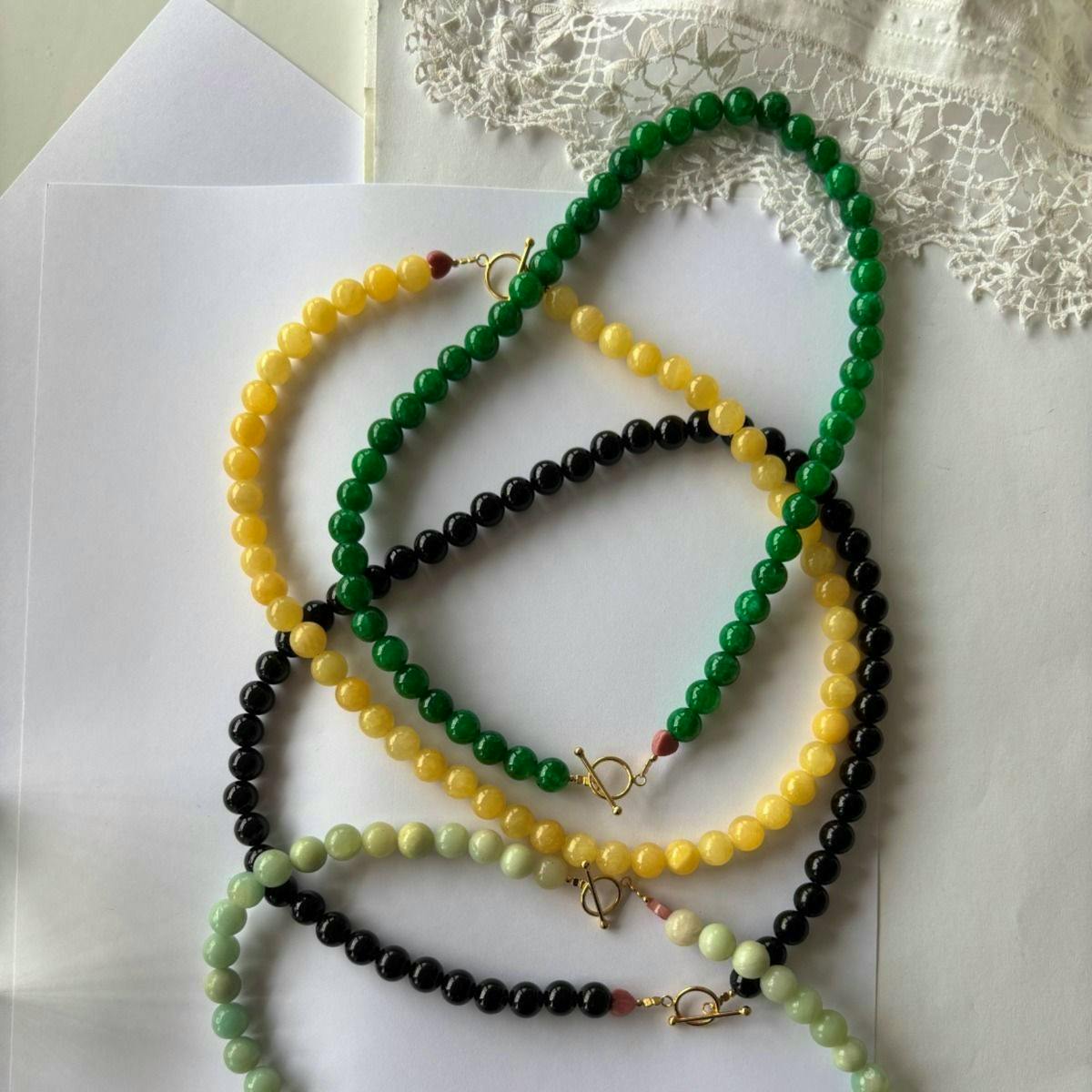 STINE A Jewelry — Cherrie Bon Bon Happy Green Necklace STINE A Jewelry Cherrie Bon Bon Happy Green Necklace — Collier