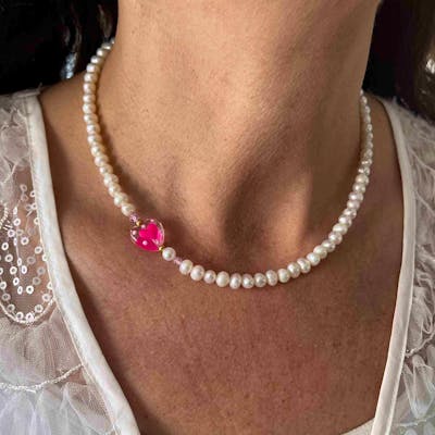 Nuni Copenhagen — Rosalia Pink Necklace Nuni Copenhagen Rosalia Pink Necklace — Halskette