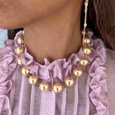 Nuni Copenhagen — Anastasia Champagne Necklace Nuni Copenhagen Anastasia Champagne Necklace — Halskette