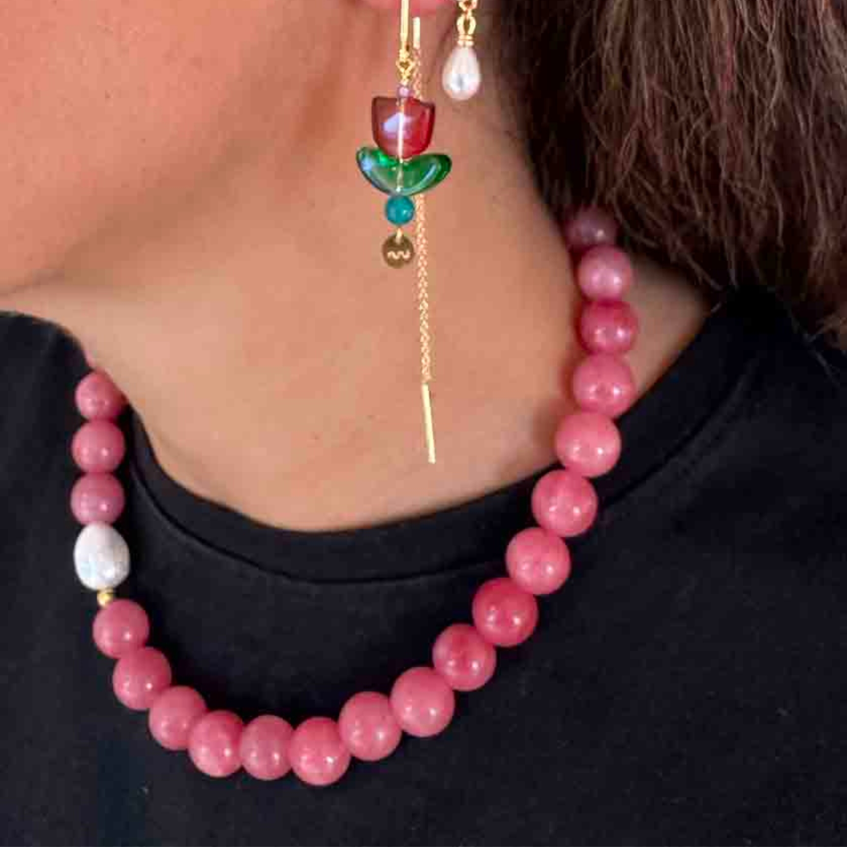 Nuni Copenhagen Sienna Coral Necklace — Halskæde