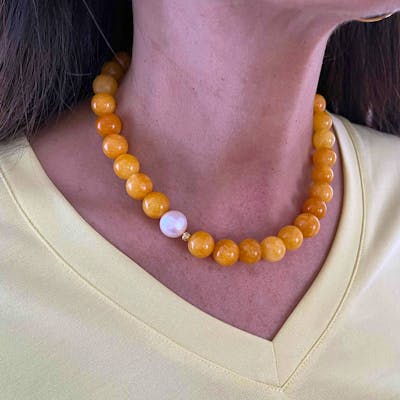 Nuni Copenhagen — Sienna Yellow Necklace Nuni Copenhagen Sienna Yellow Necklace — Collier