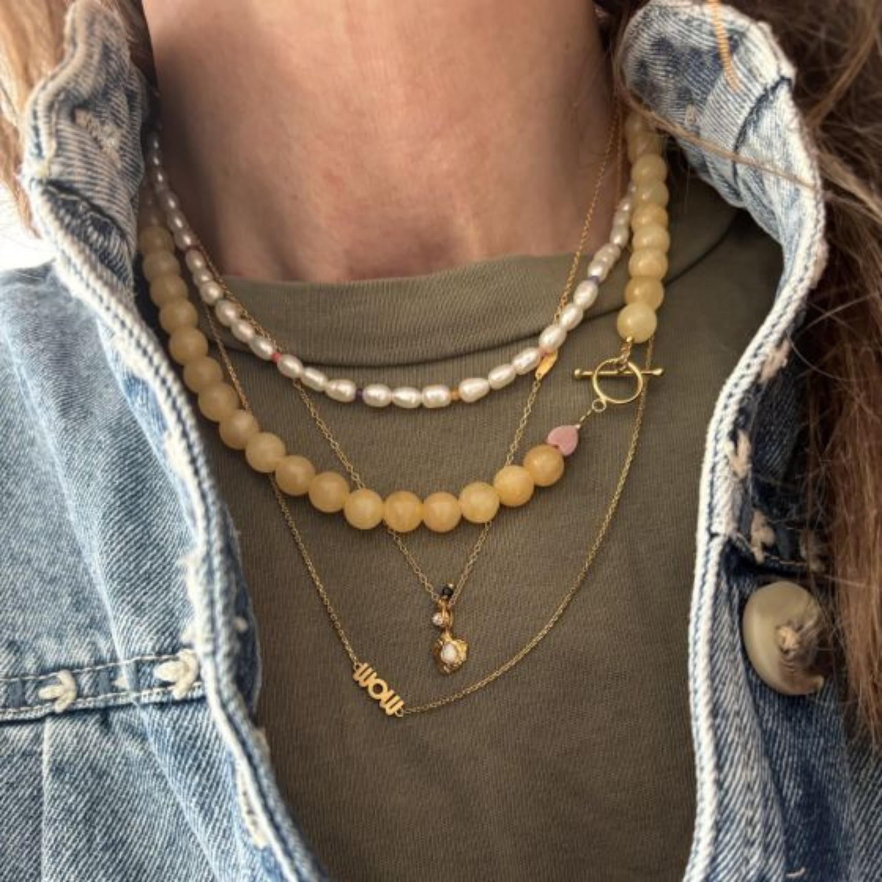 STINE A Jewelry Cherie Bon Bon Necklace Honey — Collier