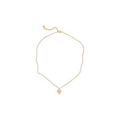 STINE A Jewelry — Amour Necklace Rose Quartz STINE A Jewelry Amour Necklace Rose Quartz — Naszyjnik
