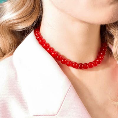 House Of Vincent — Candy Coral Berry Medium Necklace House Of Vincent Candy Coral Berry Medium Necklace — Halskjeder