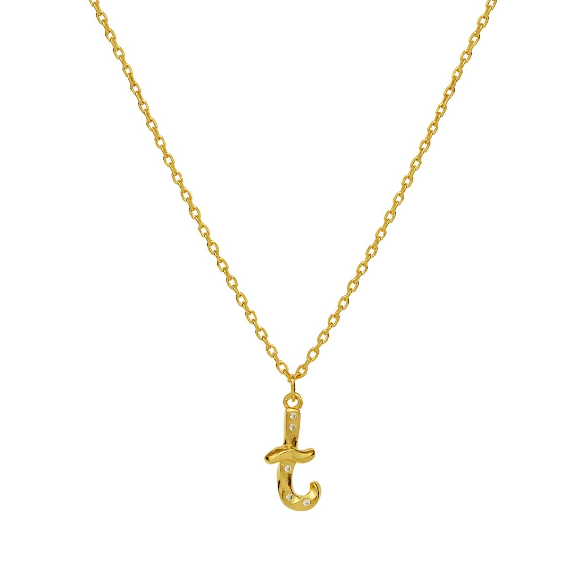 Maanesten — Alphabet Necklace T Maanesten Alphabet Necklace T — Halsketting