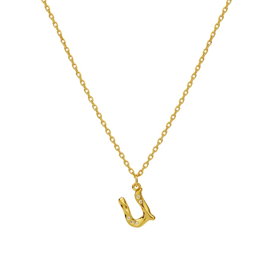 Maanesten — Alphabet Necklace U Maanesten Alphabet Necklace U — Necklace