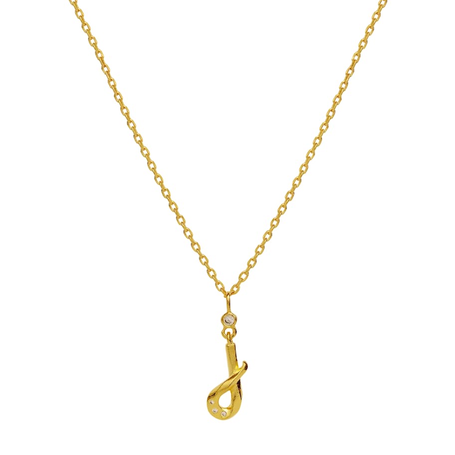 Maanesten — Alphabet Necklace J Maanesten Alphabet Necklace J — Halsketting