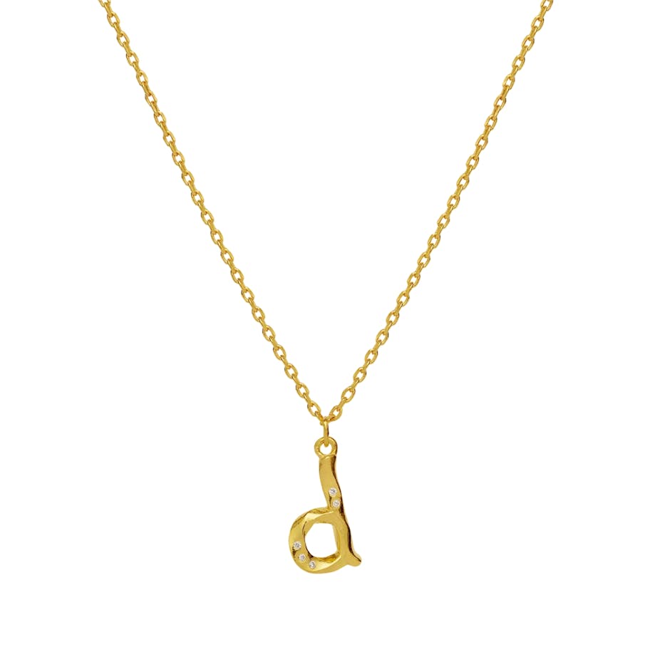 Maanesten — Alphabet Necklace D Maanesten Alphabet Necklace D — Collier