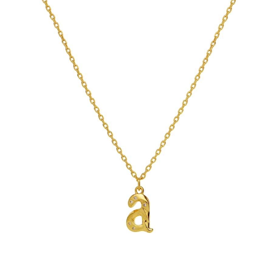 Maanesten — Alphabet Necklace A Maanesten Alphabet Necklace A — Halskjeder